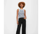 Petites Wide Leg Crop Length Denim Jeans - Dannii Minogue