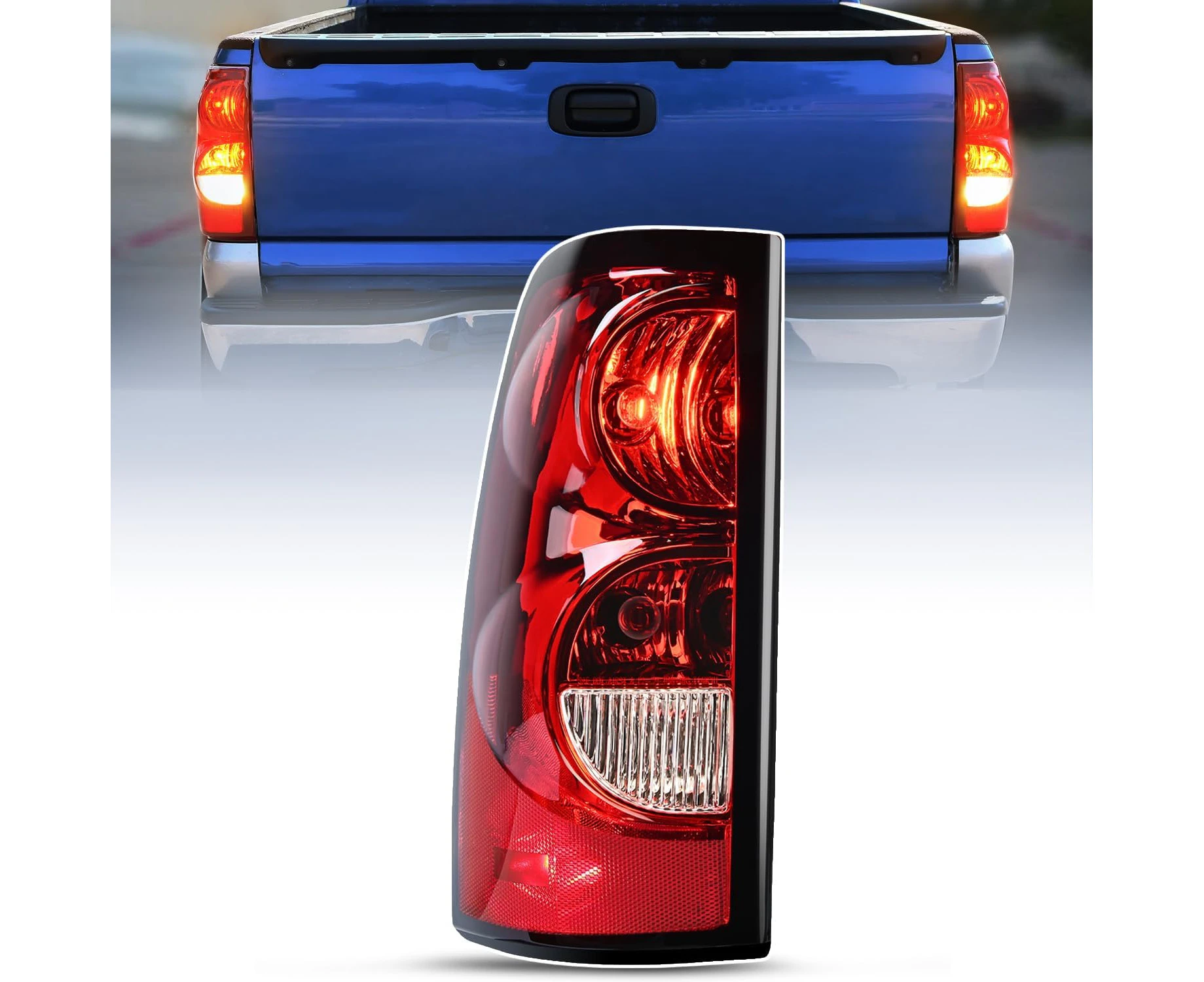 Nilight Taillight Assembly for 2003 2004 2005 2006 Chevy Silverado 1500 1500HD 2500 2500HD 3500 2007 Chevy Silverado 1500 2500 3500 Classic OE Style Tailli