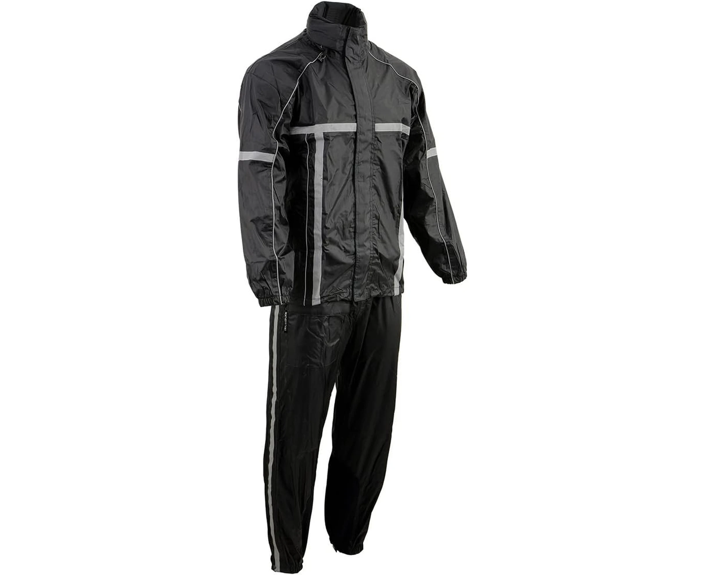 Milwaukee Performance Men's Water Resistant Rain Suit with Reflective Tape 4X-Large Black