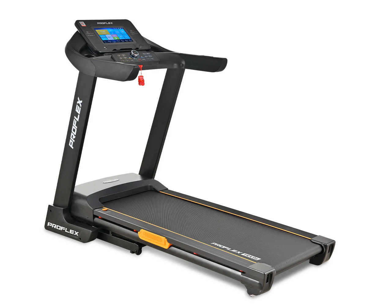 Proflex TRX9s Electric Treadmill, Large Size, 450mm Belt, 10-inch display, Foldable, Suspension, Auto Incline, WiFi, Bluetooth, Pulse Sensors