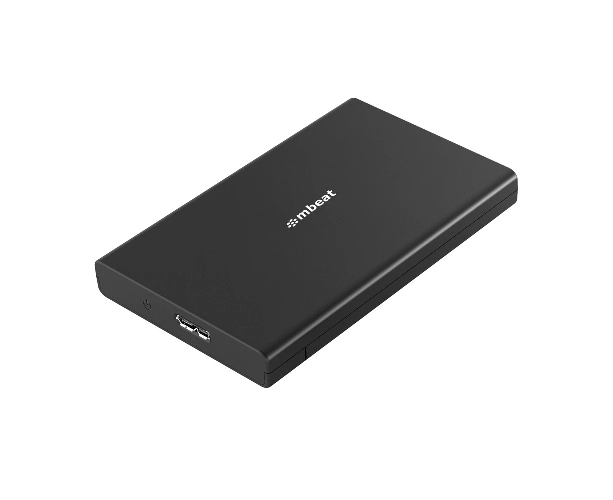 Mbeat A2 Slim Tool-Free USB 3.0 SATA HDD Compact Travel Enclosure 2.5" Black