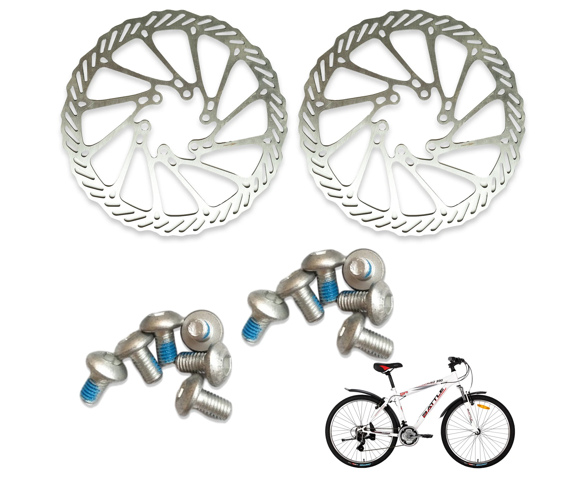 2Pcs Bicycle Brake Discs -16Cm