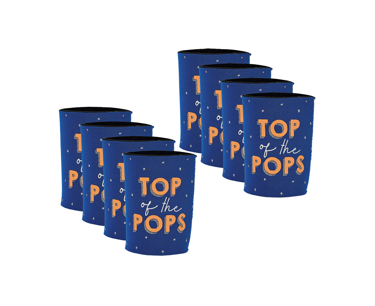 8x Annabel Trends Drink Can Cooler 10.5cm Stubby Beverage Holder Top of the Pops