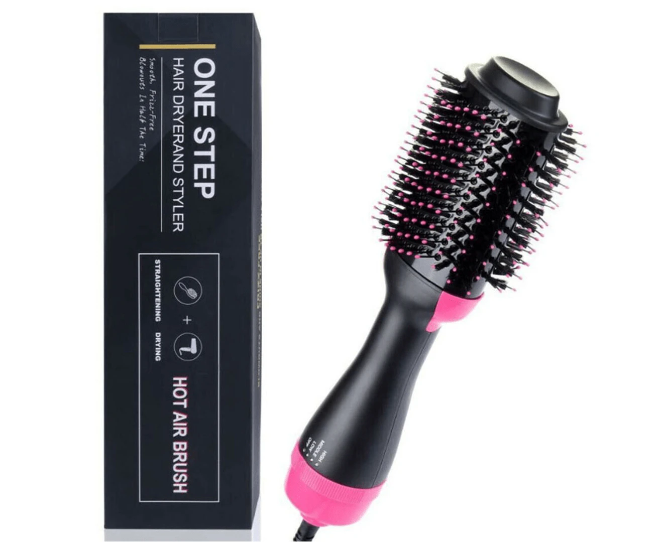 3 in 1 Pro Salon One-Step Hair Dryer and Volumizer Oval Brush Design