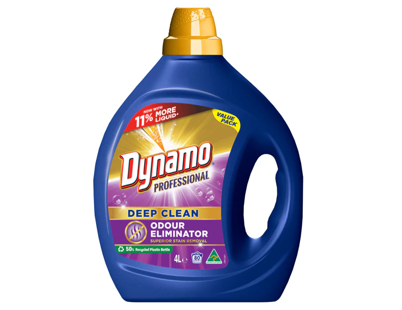 Dynamo Professional Deep Clean Odour Eliminator Front & Top Loader Laundry Liquid 4L