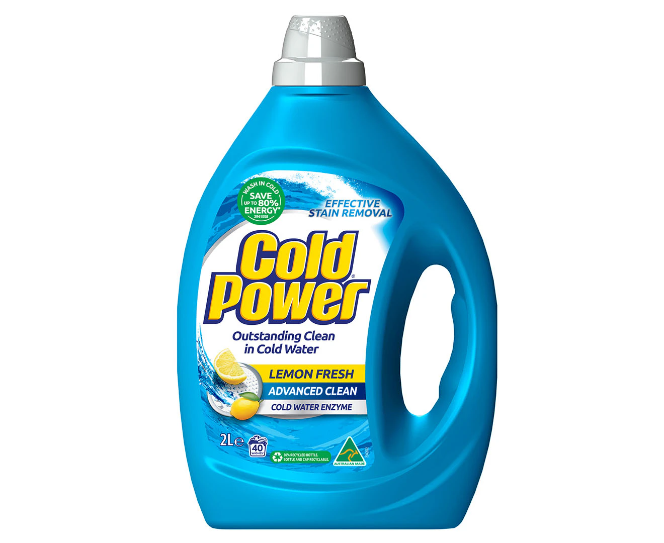 Cold Power Advanced Clean Front & Top Loader Laundry Liquid 2L / 40 Washes