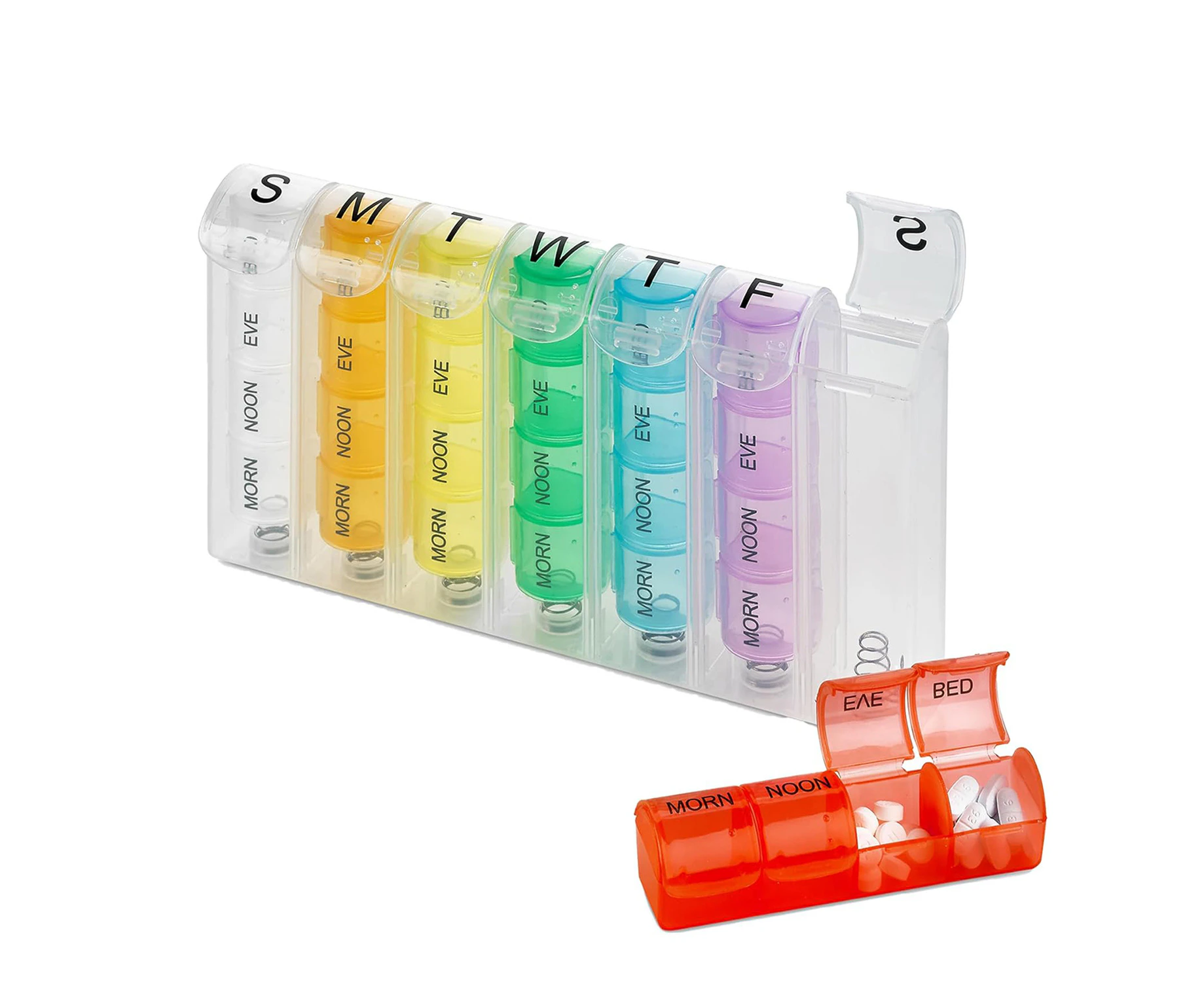 7 Day Medicine Pill Box Weekly Tablet Organizer Dispenser Container Large Case