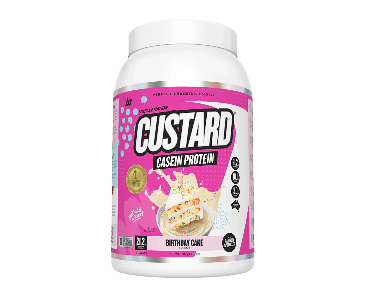 Muscle Nation Casein Custard Protein Powder Choc Hazelnut