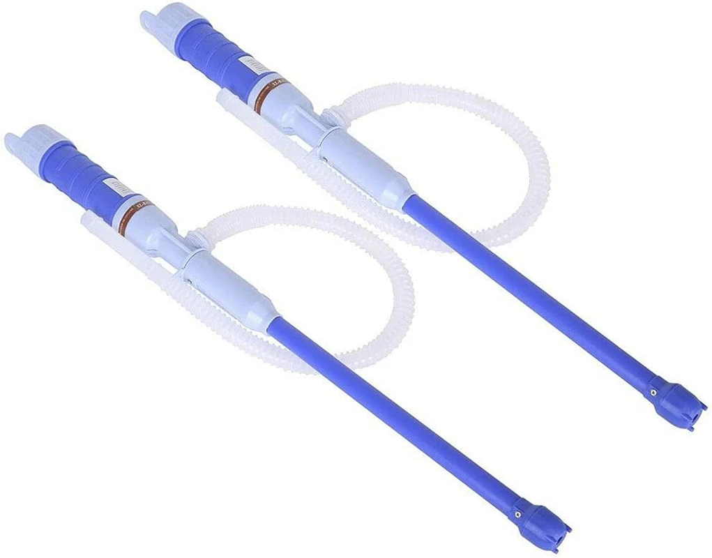 Oil Water Battery Liquid Transfer Hand Pipe Pump Fishbowl Gas Electric Siphon (1x)