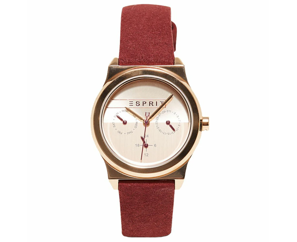 Esprit Red Leather Watch