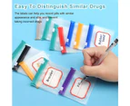 10PCS EVA Pill Storage Bags Mini Self-Sealing Thickened Pouches Cute Small Plastic Ziplock Bags For Organizing Pills And Accessories-Red