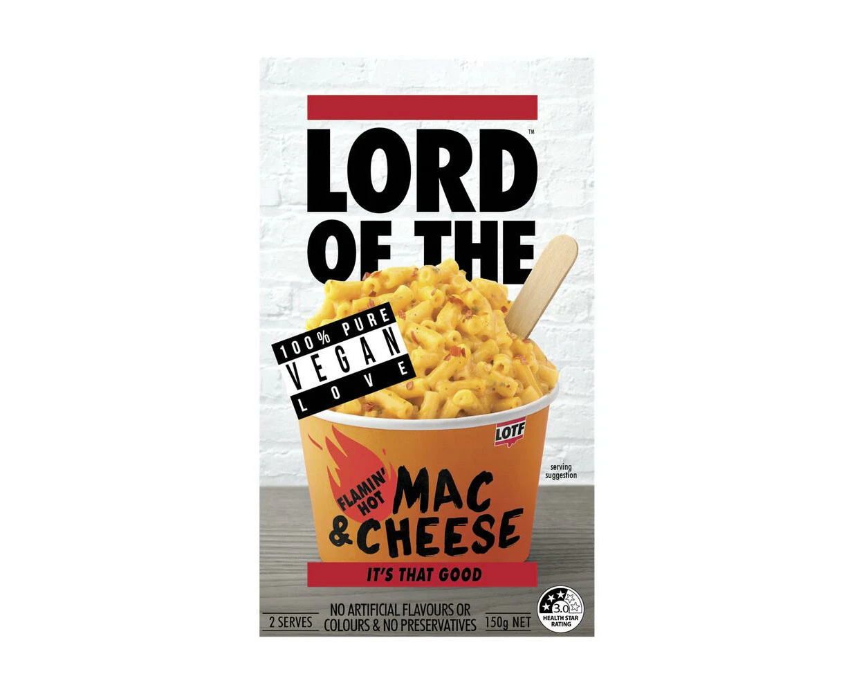 Lord Of The Fries Mac and Cheese Flamin Hot Box 150g