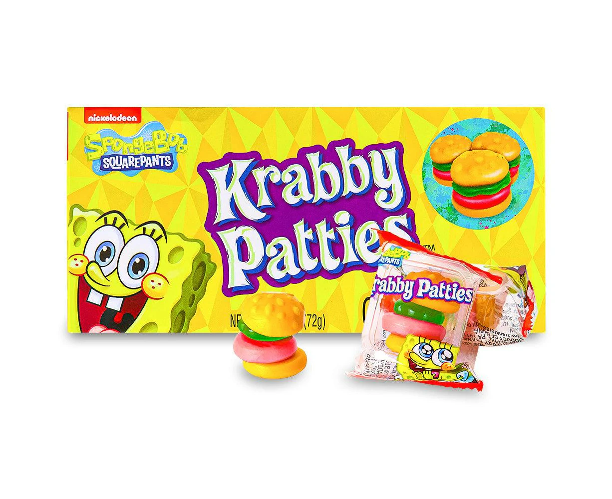 Spongebob Squarepants Krabby Patties Gummy Candy Box 72g