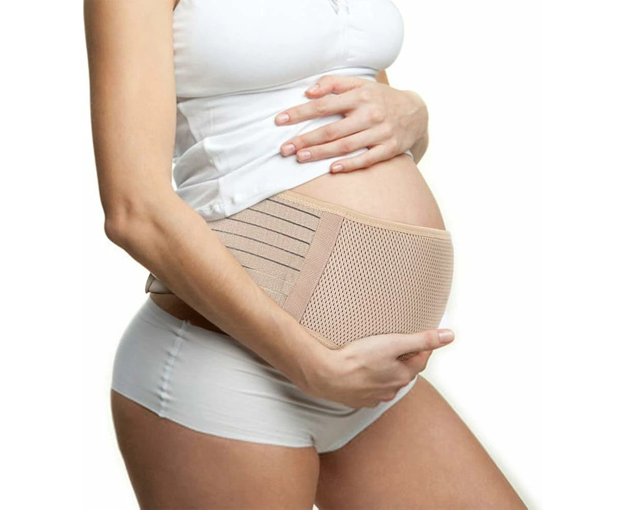 Maternity Belt Pregnancy Support Belt Bump Band Abdominal Support Belt Belly Back Bump Brace Strap,Khaki