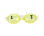 Kids Swim Goggles Soft Silicone Gasket Adjustable Headband Ergonomic Nose Bridge Swimming Goggles For Childrenyellow