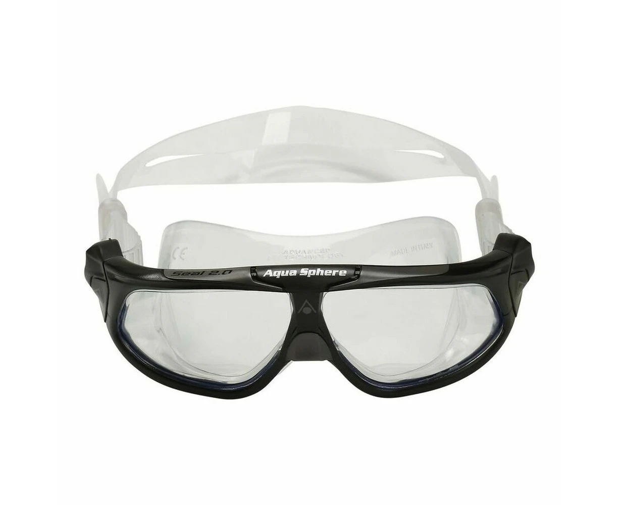 Aquasphere Unisex Adult Seal 2 Swimming Goggles (Black/Grey) - CS477