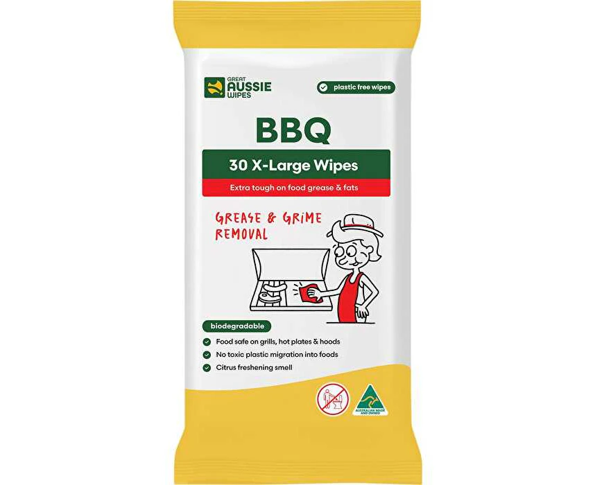 Great Aussie Wipes BBQ X-Large Wipes 30pk