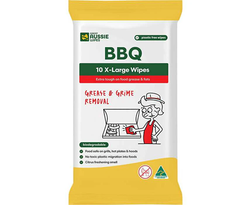 Great Aussie Wipes BBQ X-Large Wipes 10pk