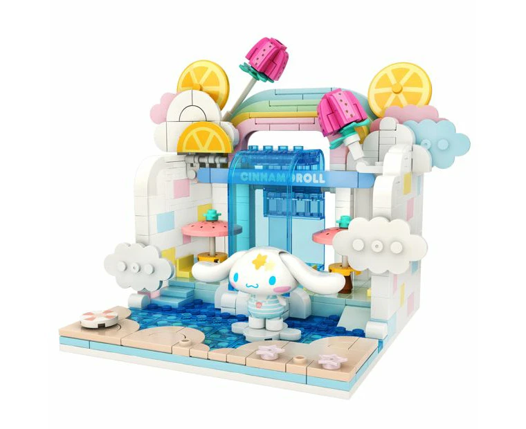 Hello Kitty and Friends - YuMe Blocks - Summer Wunderland Series - Cinnamoroll Wave Pool Cafe