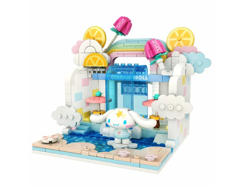 Hello Kitty and Friends - YuMe Blocks - Summer Wunderland Series - Cinnamoroll Wave Pool Cafe