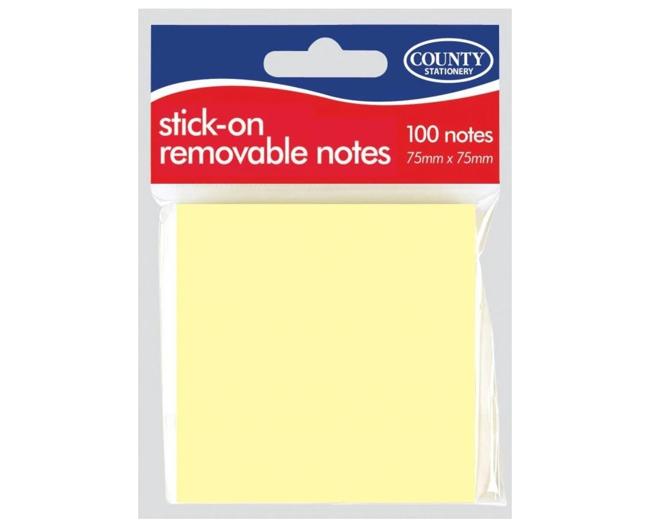 County Stationery Sticky Notes (Pack of 12) (Yellow) - SG31373