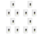 12x Lemon & Lime 2L/22cm Fresh Seal Canister Food/Snack Storage Organiser White