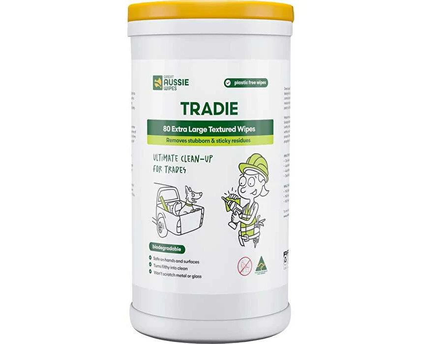 Great Aussie Wipes Tradie Extra Large Textured Wipes 80pk