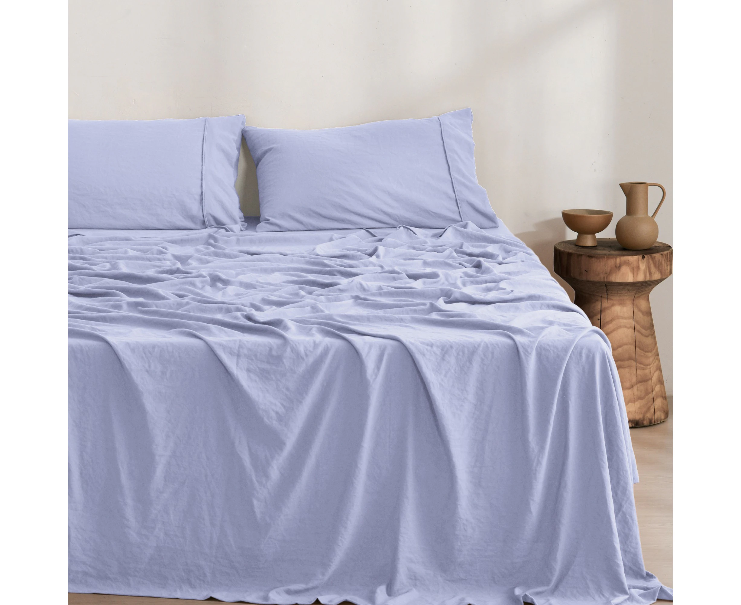 Dreamaker Superfine Washed Microfibre Sheet Set Lilac