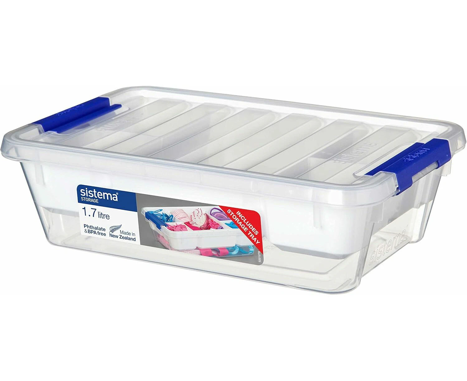 Sistema 1.7L General Storage Container with Tray