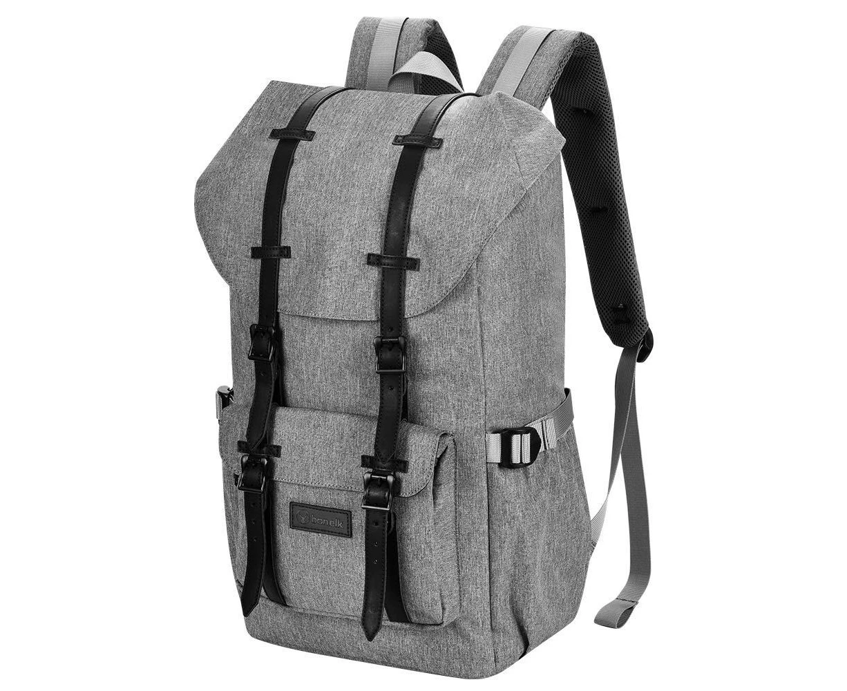 Bonelk Urban Classic Backpack 15-16" Outdoor/Travel Laptop Carry Bag Grey