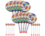 10Pieces 7.9 Inch Lollipop Shape Drum Percussion Education Toys for Kids