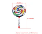 10Pieces 7.9 Inch Lollipop Shape Drum Percussion Education Toys for Kids