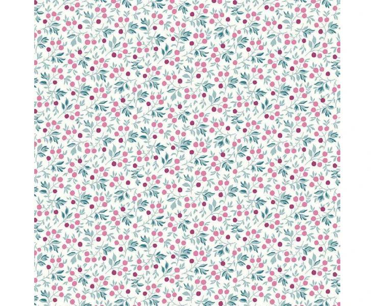 Liberty Fabrics - A Woodland Christmas Collection - 110cm wide x 1m - Frost Berry 6023B