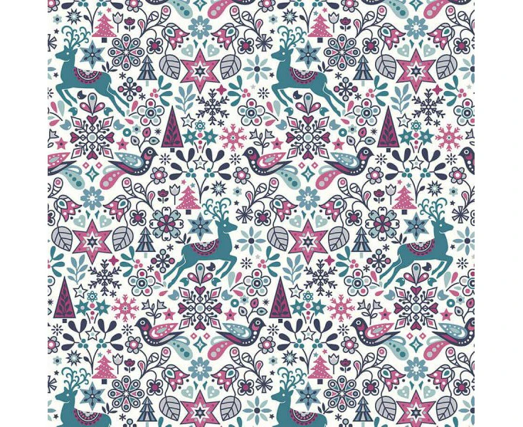 Liberty Fabrics - A Woodland Christmas Collection - 110cm wide x 1m - Woodland Wonderland 6017B