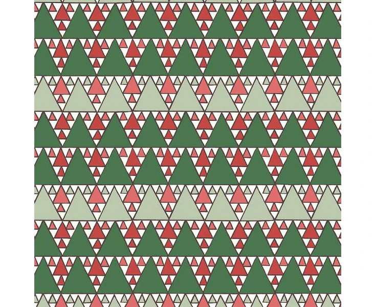 Liberty Fabrics - A Woodland Christmas Collection - 110cm wide x 1m - Evergreen Glade 6021A