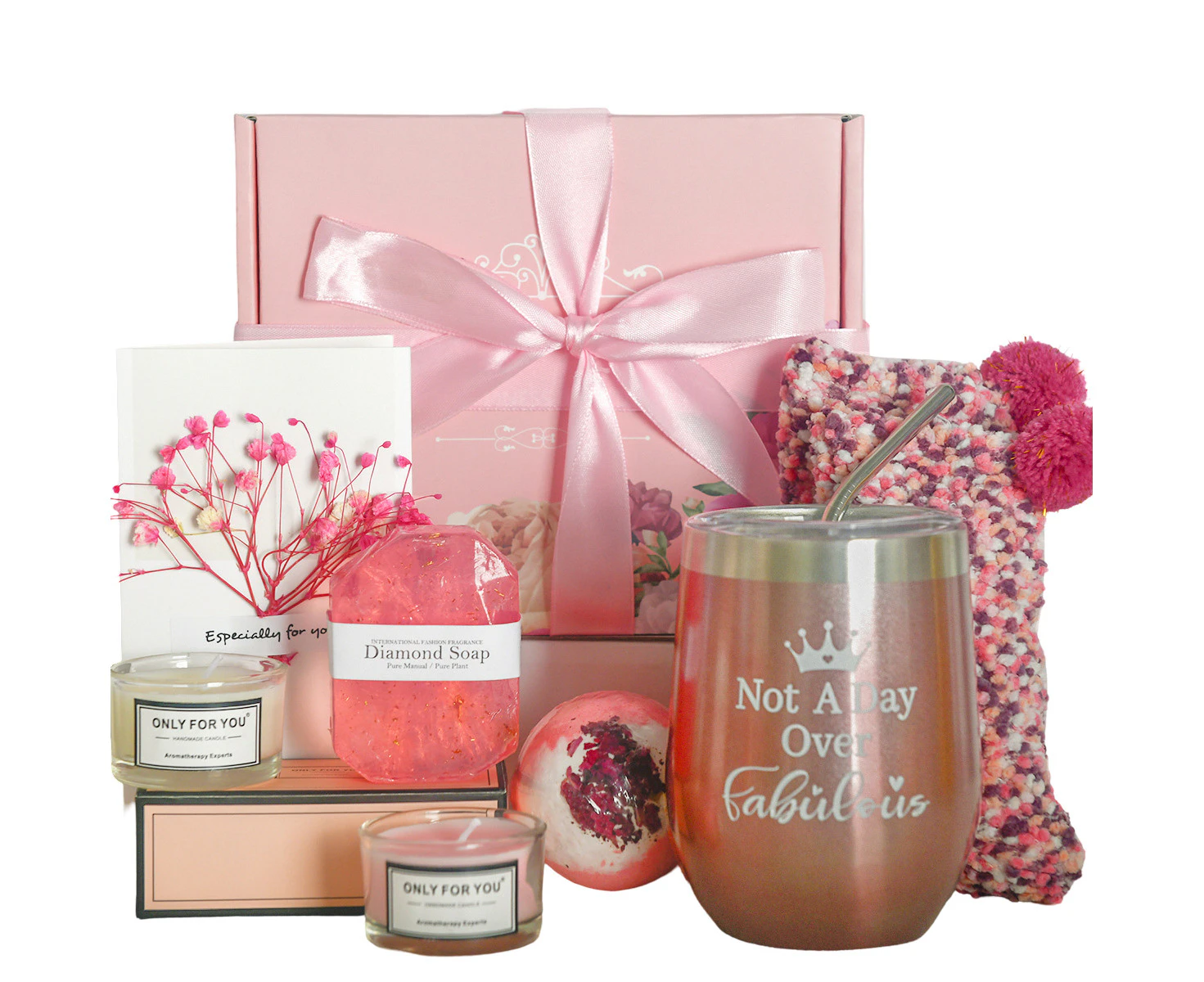 Birthday Gifts For Women, Best Happy Birthday Box For Her, Unique Gift Baskets For Mom Sister Best Friend, Thank You Gifts For Women Who Have Everything