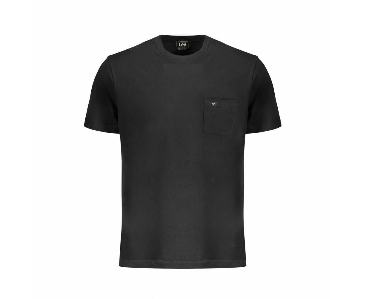 Lee Black Cotton T-Shirt - L