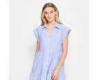 Target European Linen TIered Mini Dress