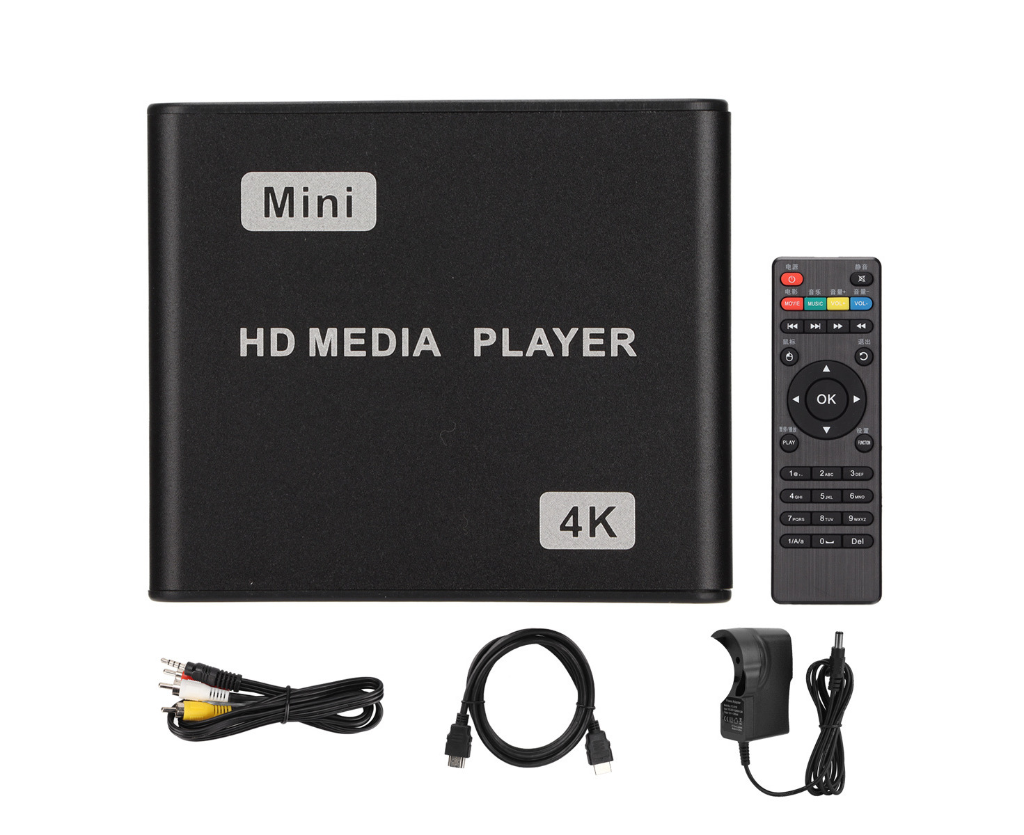 K Hd Media Player Mini Streaming Media Player With Remote Control And