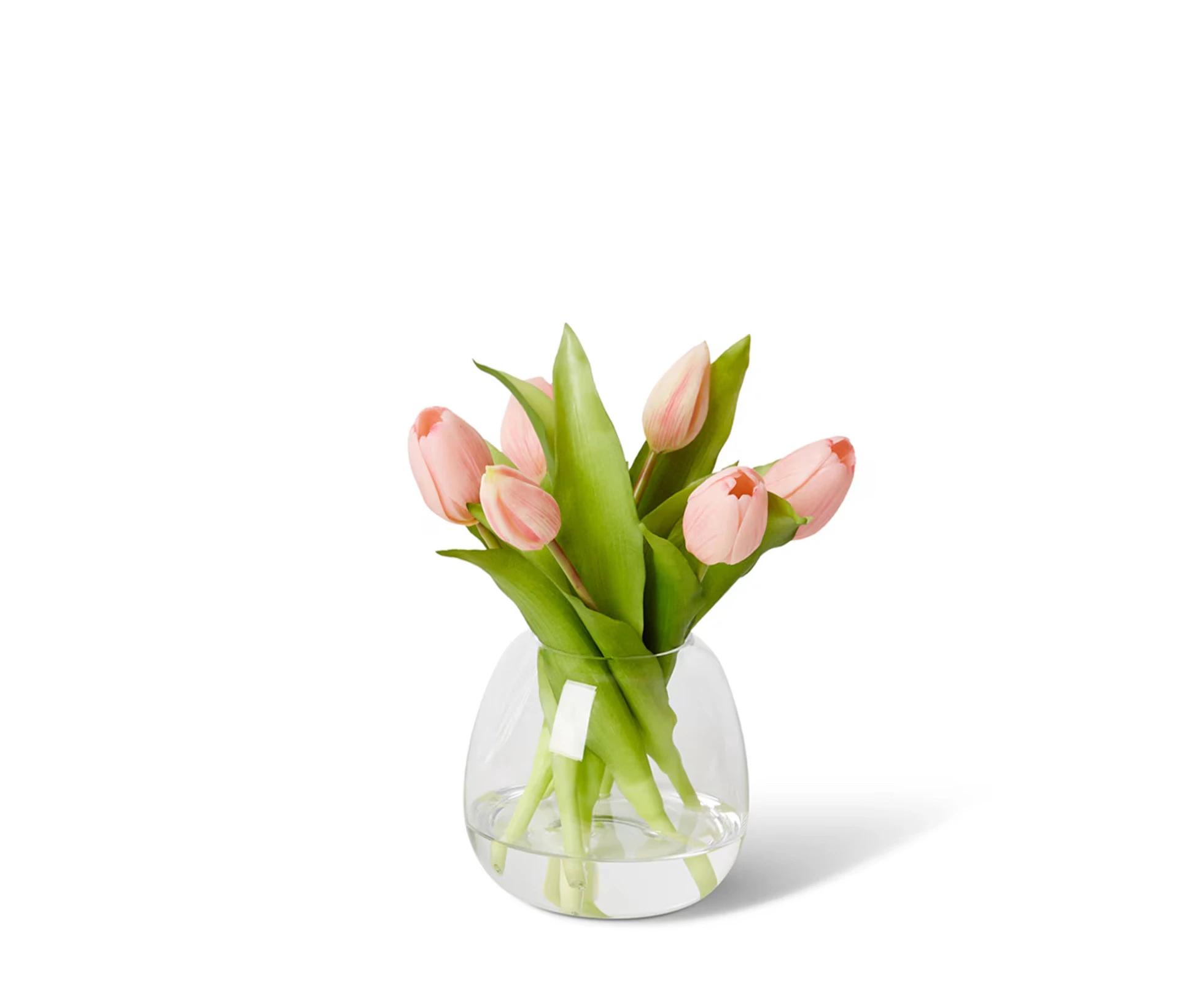 Elme Living Artificial Flowers Tulip Bunch in Alma Vase 25cm Pink AL.214.CLPK