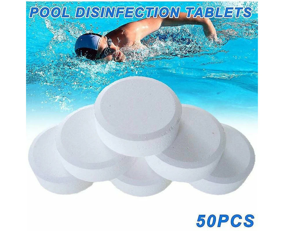 50 pastilles de chlore multifonction désinfection instantanée pour baignoire piscine Spa-ksize （2g)