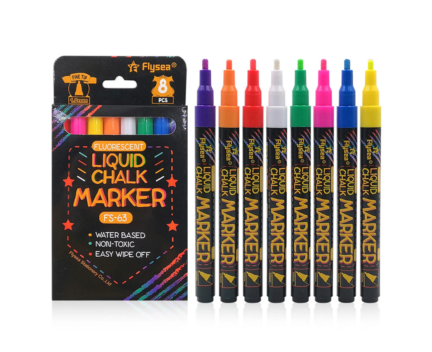 Ultra Fine Tip Chalk Markers, liquid chalk markers - Chalkboards, chalkboards, Windows, glass, bistros, cars, sign markers