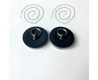 2Pcs Bathtub Drain Plug--Black Bathtub Plug,Black,Garden;