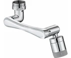 Swivel Faucet-New-Machine Arm-All Copper Silicone Dual Spout