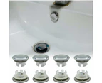 8Pcs Sink Overflow Rings Sink Overflow Rings Lid Sink Overflow Cover Overflow Stopper Sink Hole Decorative Cover Ring For Bathroom Kitchen