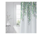 Shower Curtain Eucalyptus Green Leaves Plant Shower Curtains 180 X 180 Cm Anti-Mould Waterproof Polyester Fabric Washable Bathroom Curtains For Bathroom