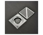 Italian Shower Siphon Large Caliber 150 150Mm Square Shower Drain Stainless Steel Square Anti-Odor Floor Drain For Bathroom