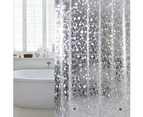 Shower Curtain Anti-Mold 3D Stone Pattern[183X200Cm]