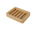 1Pc Creative Handmade Bamboo Bathroom Toilet Shower Draining Soap Holder Dish Rack #3