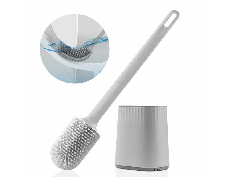 1Pc Toilet Brush,Grey